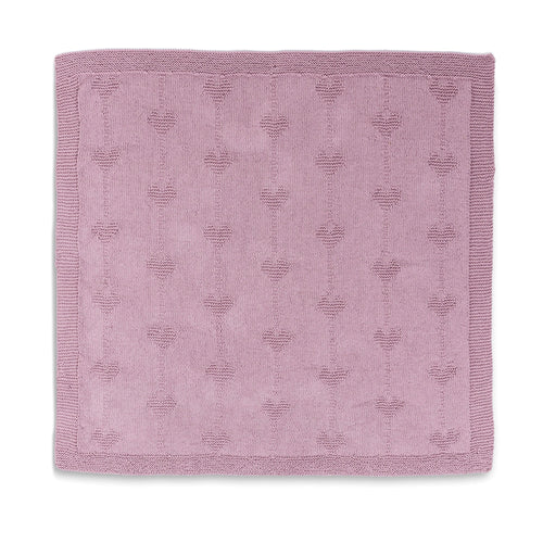 Bernat Belle Cœur Knit Baby Blanket Pattern | garter stitch, gift, motifs