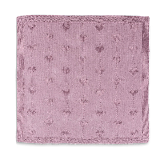 Bernat Belle Cœur Knit Baby Blanket Pattern | garter stitch, gift, motifs