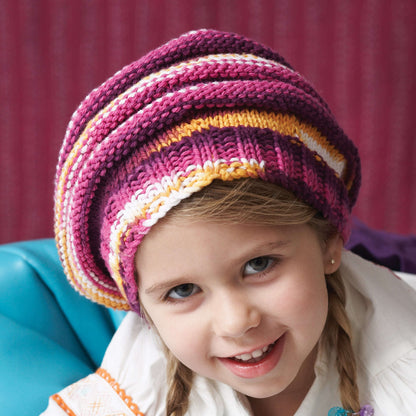 Bernat Knit Slouchy Beanie Pattern | holiday, Hats, Kids