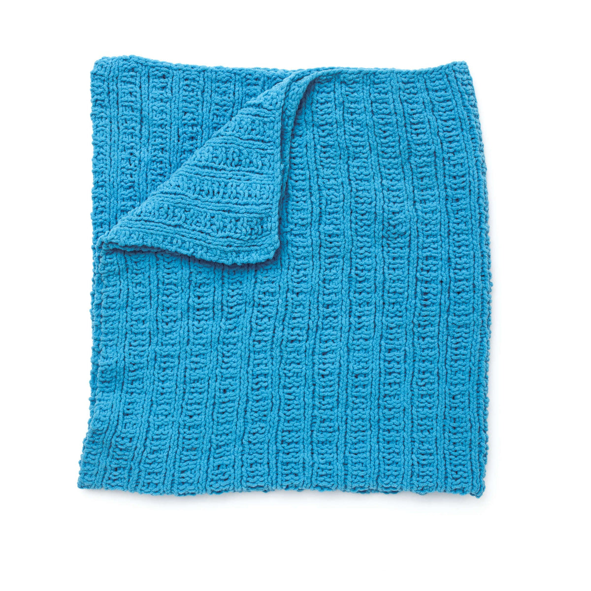 Bernat Knit Waffle Stitch Throw Pattern | holiday, gift, textured