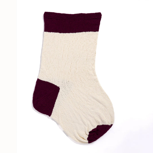 Bernat Knit Giant Stocking Snuggle Sack Pattern | garter stitch, colors