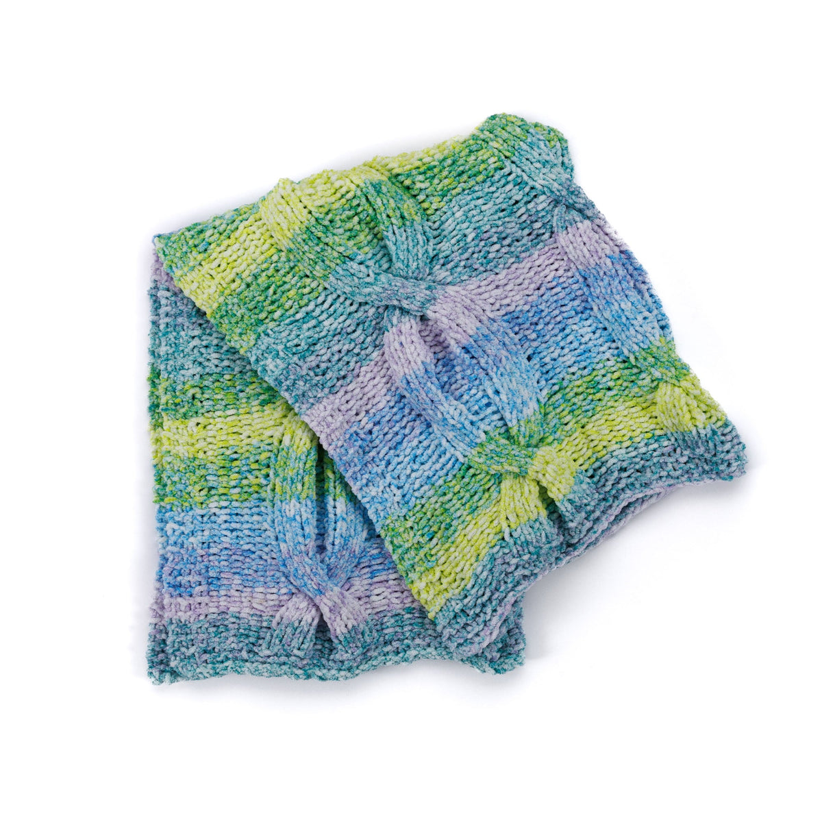 Bernat Cable Cloud Knit Blanket Pattern | increases, decreases, bulky