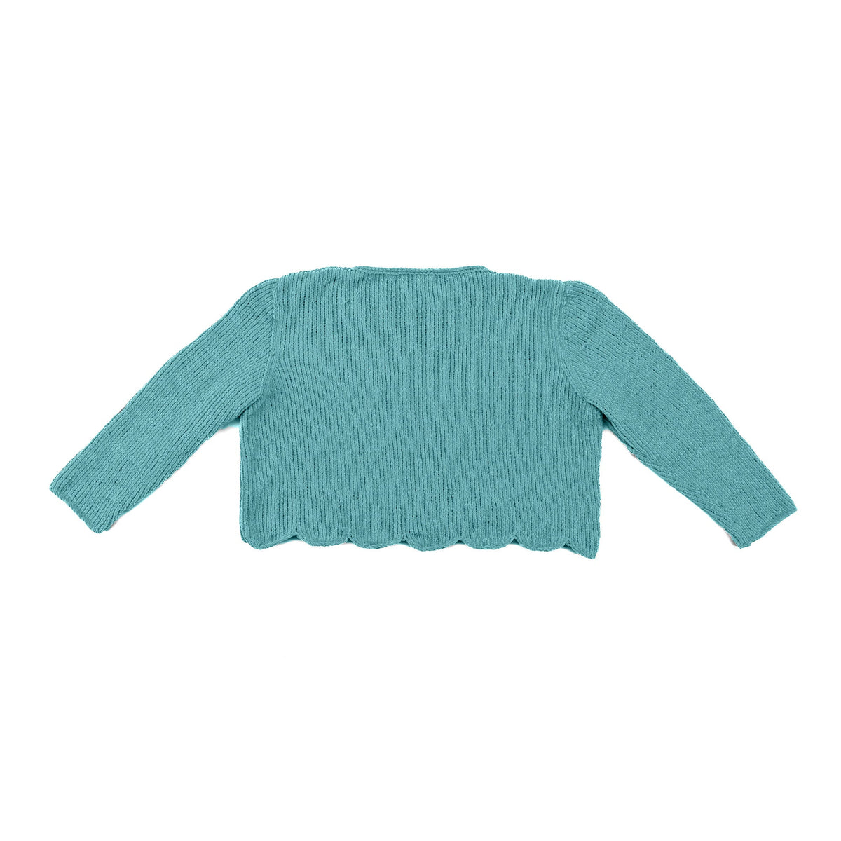 Bernat Scallop Edge Knit Sweater Pattern | stocking stitch, seaming, gift