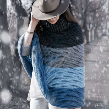 Caron Crochet Cozy Cowl Cape Pattern | Simply Soft, colors, Women