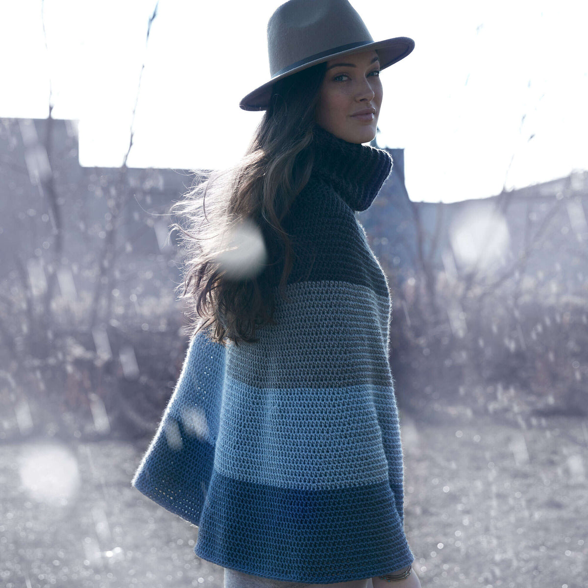 Caron Crochet Cozy Cowl Cape Pattern | Simply Soft, colors, Women