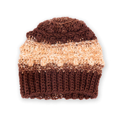 Caron Crochet Cozy Bobbles Hat Pattern | ribbing, decreases, rounds