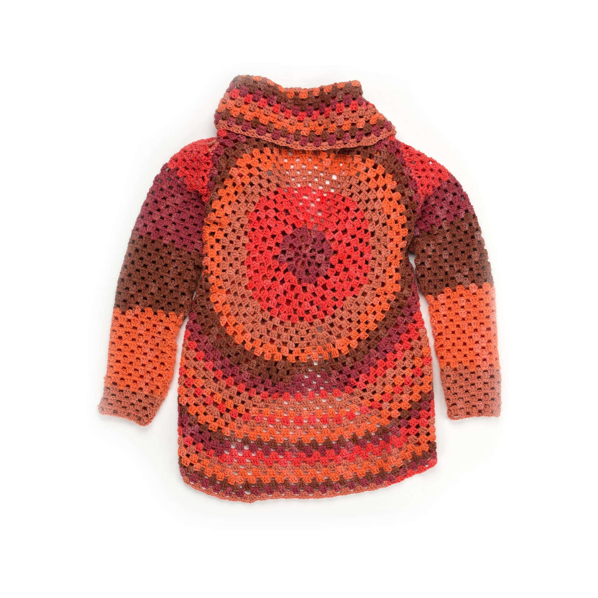 Caron Granny Stripes Crochet Cardigan Pattern | self-striping, Easy