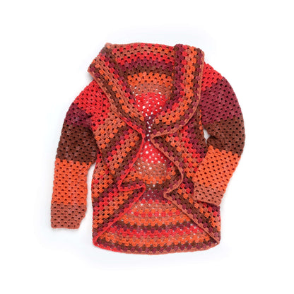 Caron Granny Stripes Crochet Cardigan Pattern | self-striping, Easy