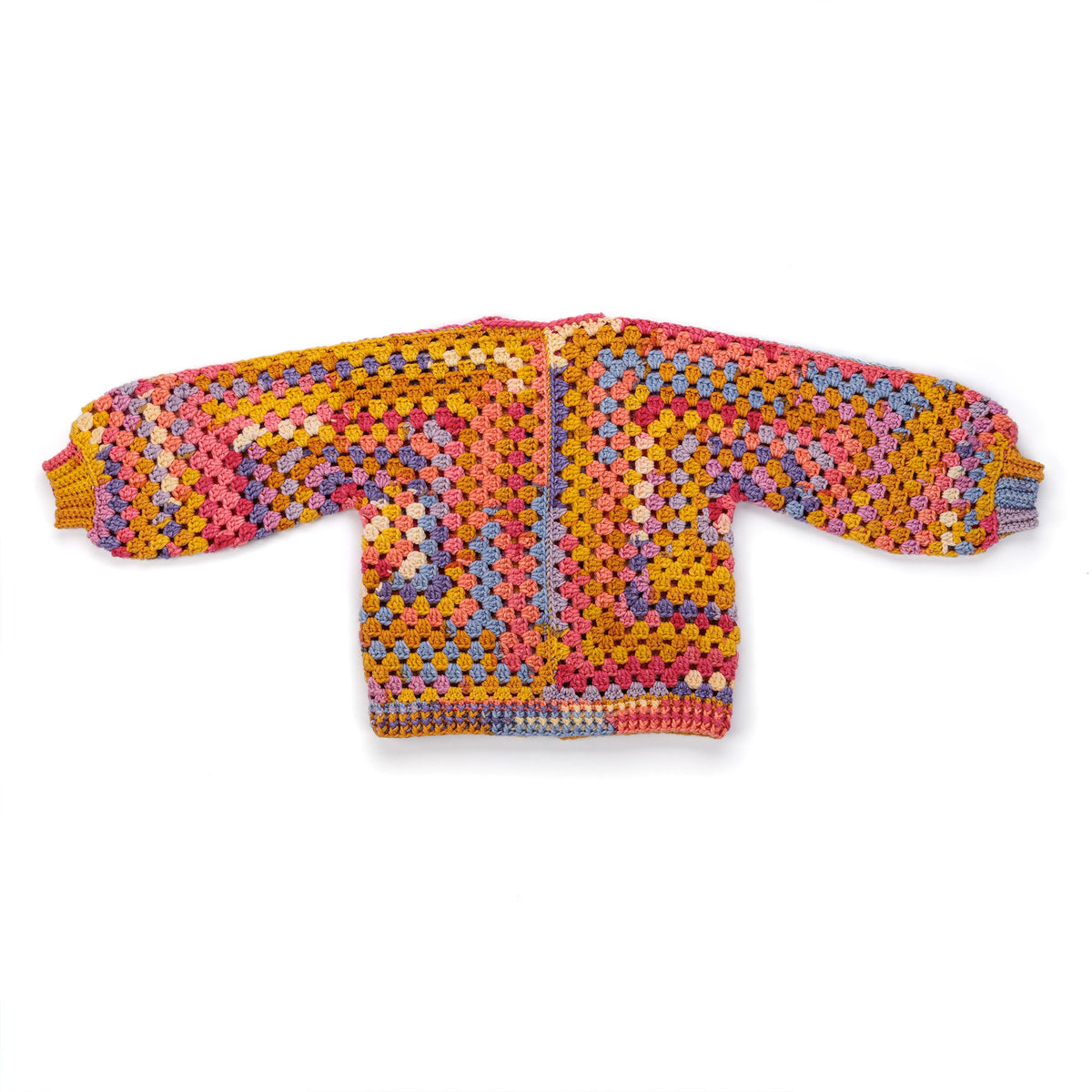 Caron Crochet Hexi-Cardigan Pattern | seamed, rounds, rows