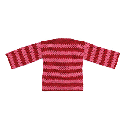 Caron Statement Stripes Crochet Pullover Pattern | granny stitch, shades