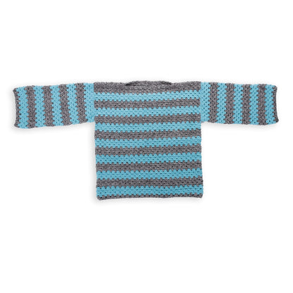 Caron Statement Stripes Crochet Pullover Pattern | granny stitch, shades