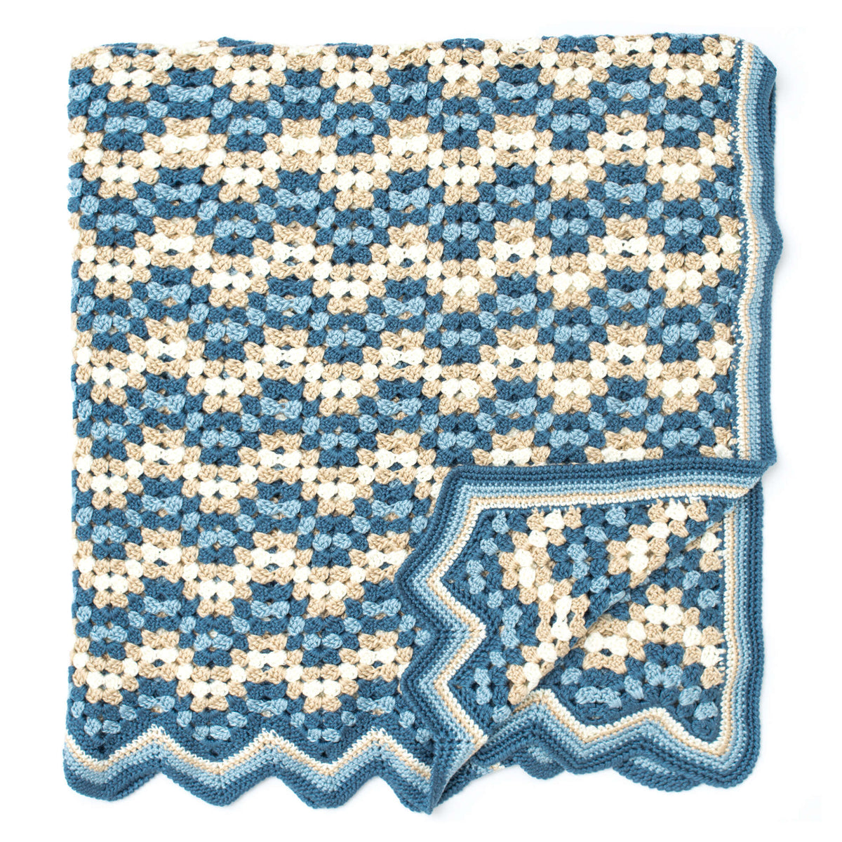 Caron Crochet Granny Goes Ripple Pattern | gift, Afghans/Blankets