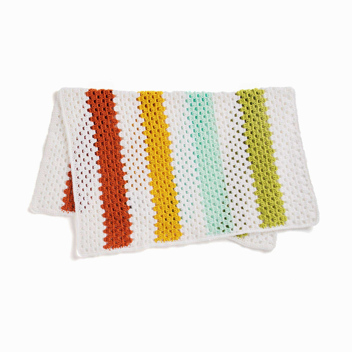 Caron Cheery Crochet Granny Stripes Baby Blanket Pattern | colors, Easy