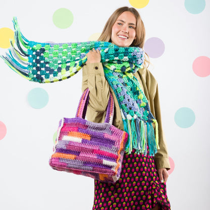 Caron Crochet Big Scrappy Tote Pattern | Bags/Purses, Adult, Easy