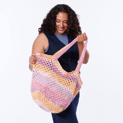 Caron Crochet Summer Bag Set Pattern | granny stitch, matching, Bags/Purses