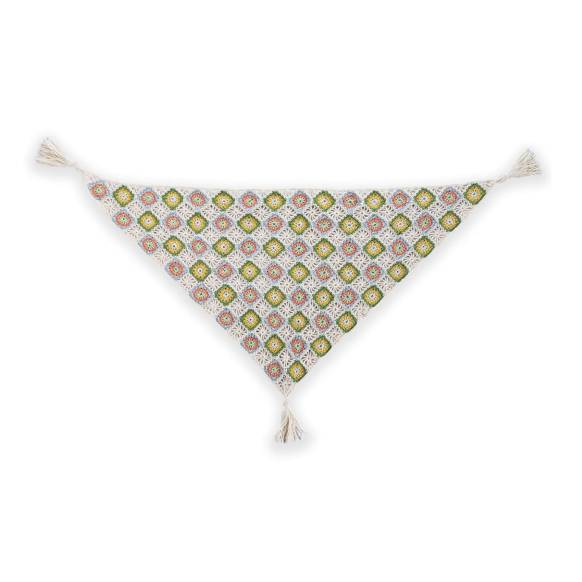 Caron Summer Mode Crochet Triangle Shawl with Tassels Pattern | All, Easy