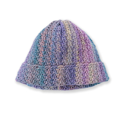 Caron Crochet Cozy Hat Pattern | Blossom Cupcakes, self-striping, Hats