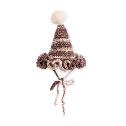 Caron Crochet Party Time Hat Pattern | decreases, continuous spiral, shades