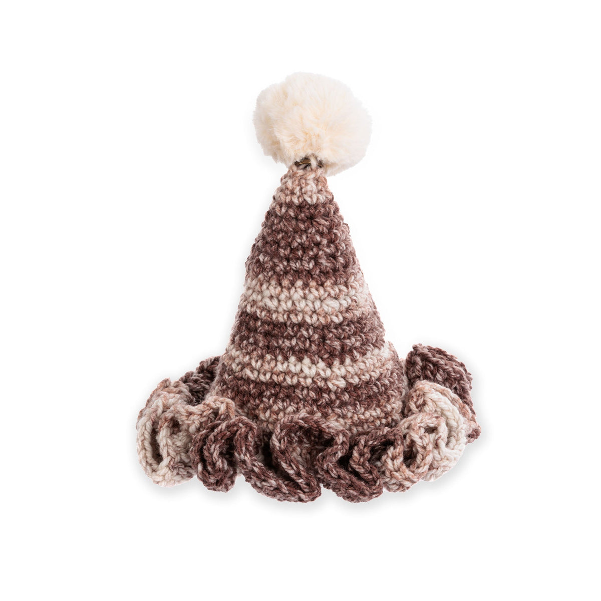 Caron Crochet Party Time Hat Pattern | decreases, continuous spiral, shades