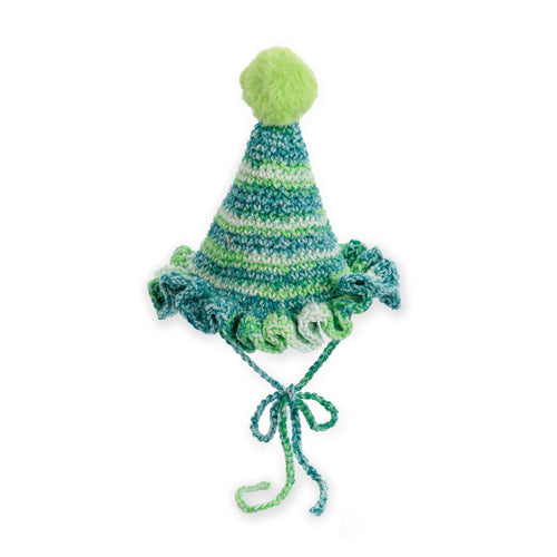 Caron Crochet Party Time Hat Pattern | decreases, continuous spiral, shades