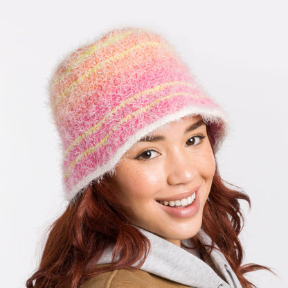 Caron Crochet Cold Weather Bucket Hat Pattern | increases, top down, rounds