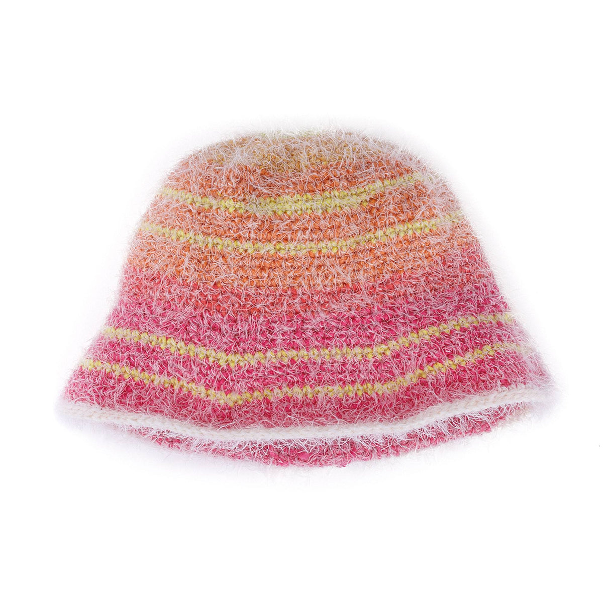 Caron Crochet Cold Weather Bucket Hat Pattern | increases, top down, rounds
