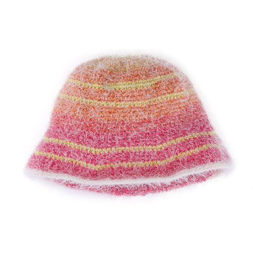 Caron Crochet Cold Weather Bucket Hat Pattern | increases, top down, rounds