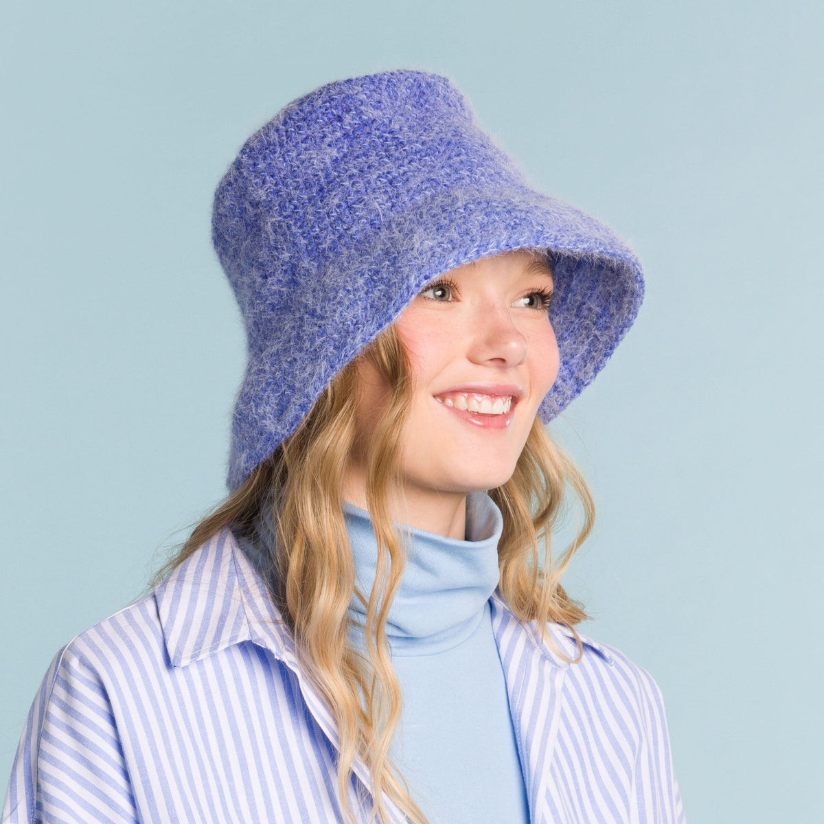 Caron Crochet Just Cozy Bucket Hat Pattern | Colorama Halo, gift, Hats