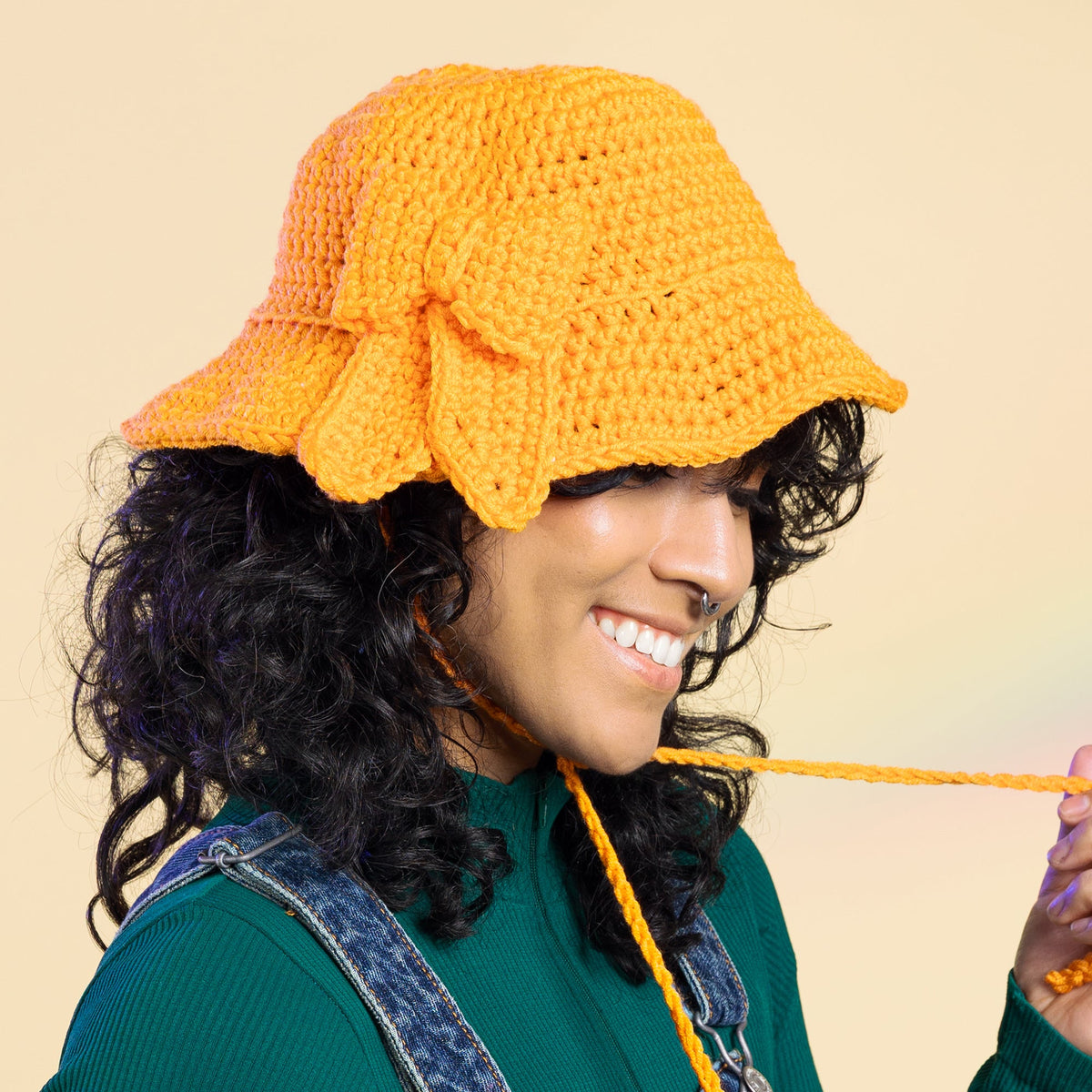 Caron Bowtique Crochet Bucket Hat Pattern | chain stitch, Simply Me, Hats