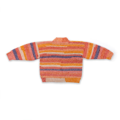 Caron Toffee Stripe Crochet Pullover Pattern | Cakes, self-striping