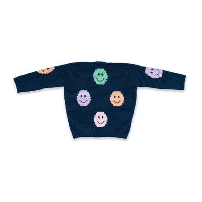 Caron Crochet Big Smiles Big Cardigan Pattern | Simply Soft, embroidery