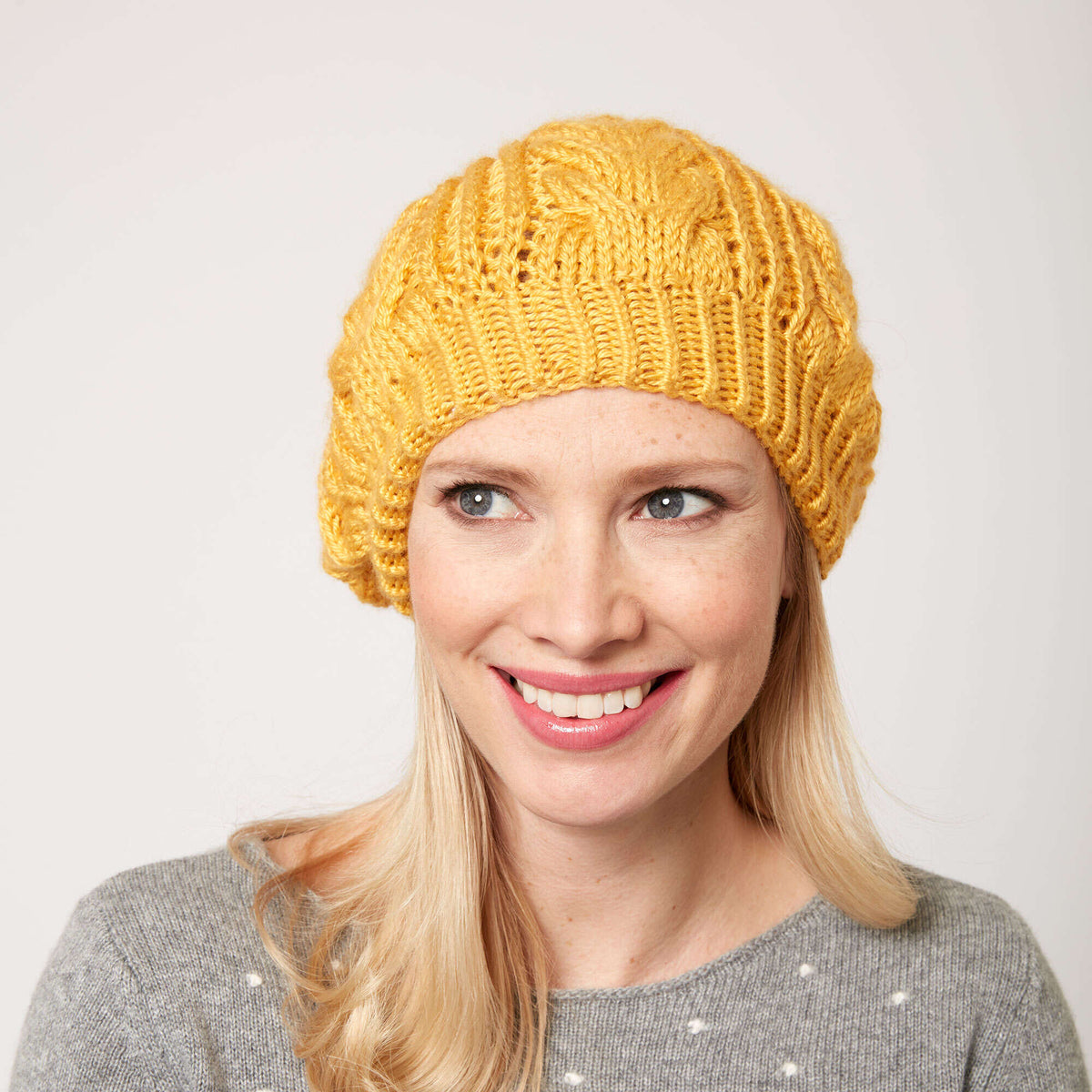 Caron Knit Shaker Cable Hat Pattern | Simply Soft, holiday, gift