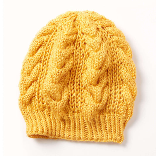 Caron Knit Shaker Cable Hat Pattern | Simply Soft, holiday, gift