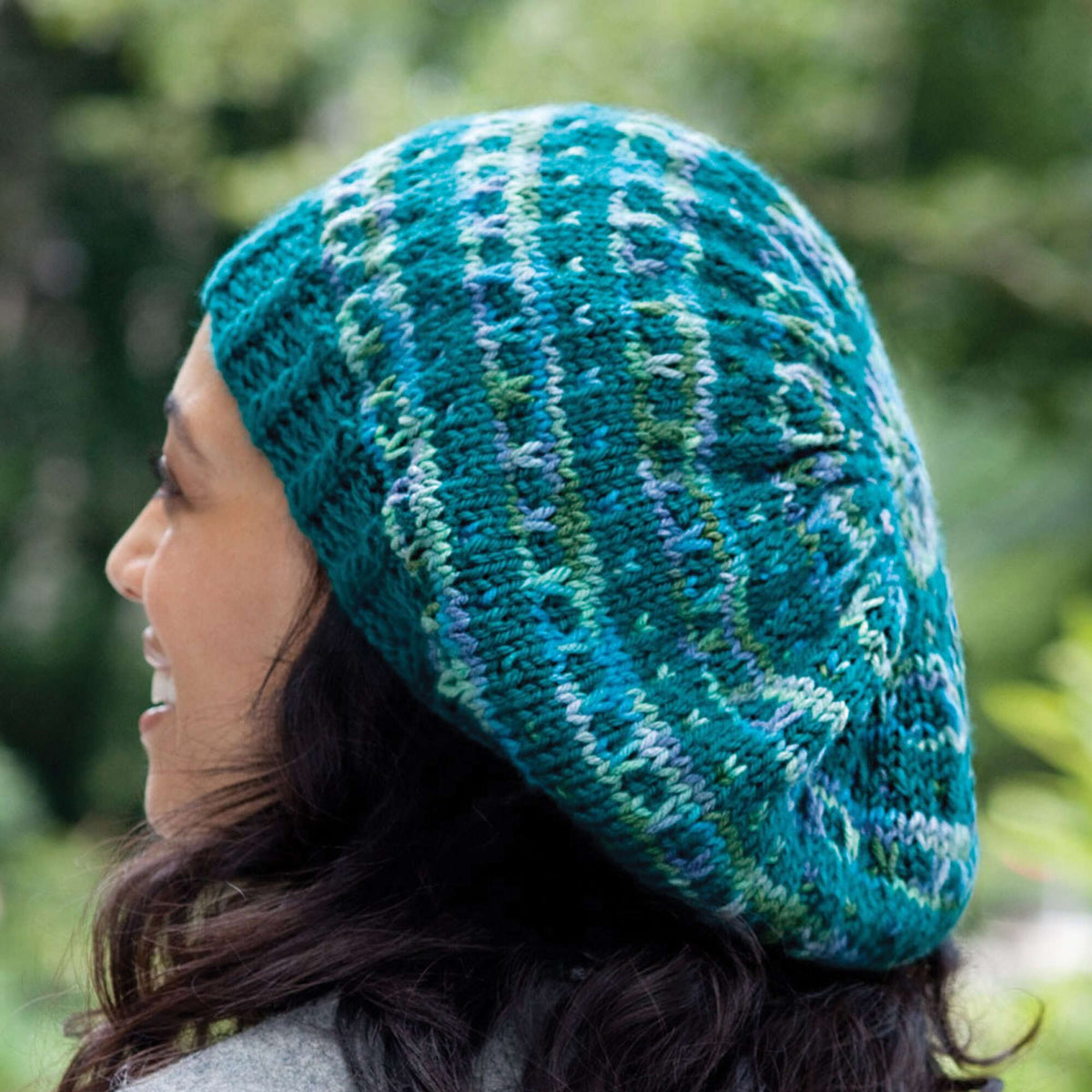 Caron Knit Slip Stitch Beret Pattern | Simply Soft, shades, Hats