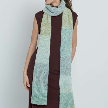 Caron Knit Convertible 4-Way Wrap Pattern | garter stitch, seaming