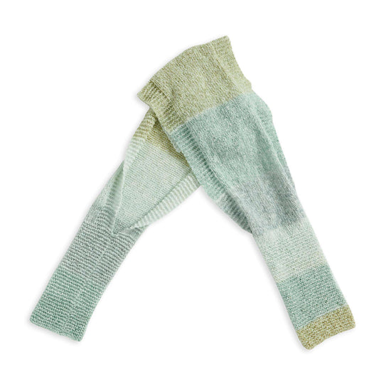 Caron Knit Convertible 4-Way Wrap Pattern | garter stitch, seaming