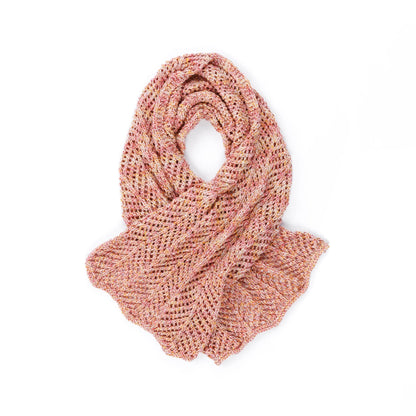 Caron Open Chevron Knit Shawl Pattern | Simply Me Mosaic, gift