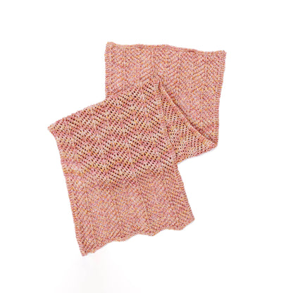 Caron Open Chevron Knit Shawl Pattern | Simply Me Mosaic, gift