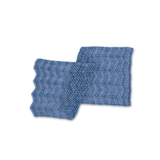 Caron Open Chevron Knit Shawl Pattern | Simply Me Mosaic, gift
