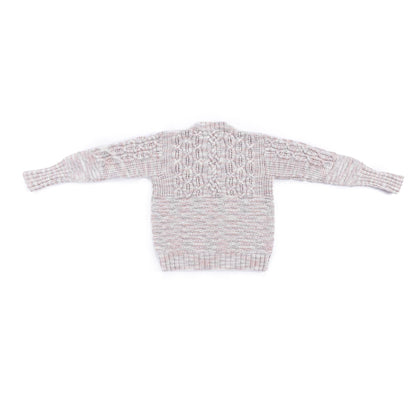 Caron Gayle's Cables Knit Pullover Pattern | ribbing, lace, increases