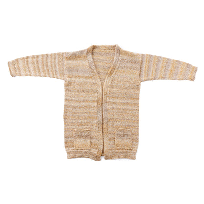Caron Oh So Cozy Knit Coatigan Pattern | stocking stitch, sleeves, pockets