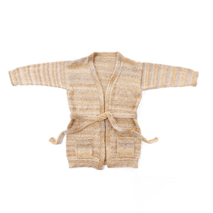 Caron Oh So Cozy Knit Coatigan Pattern | stocking stitch, sleeves, pockets