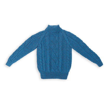 Caron Country Cables Knit Pullover Pattern | seaming, decreases, sleeves