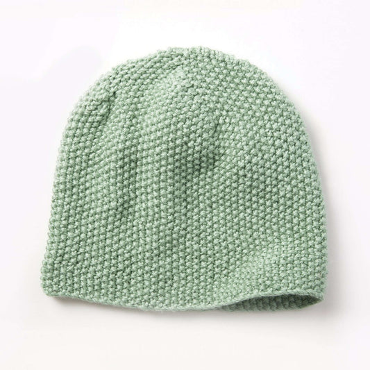Caron Knit Seed Stitch Beanie Pattern | Simply Soft, shades, Hats