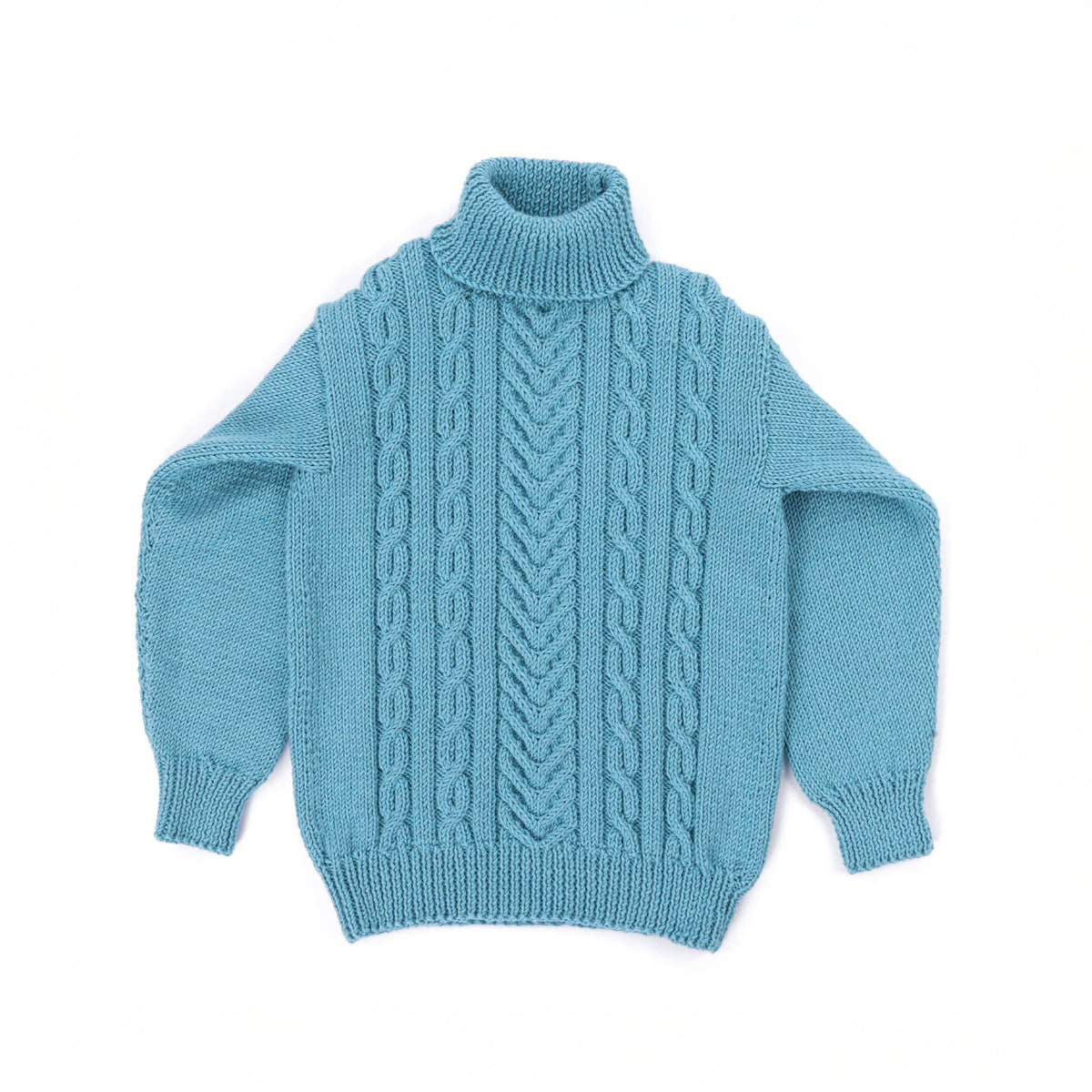 Caron Knit Cabled Pullover Pattern | stocking stitch, cable, Simply Me