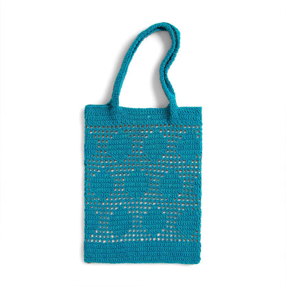 Patons Crochet Dotty Mesh Tote Pattern | worked in the round, Linen