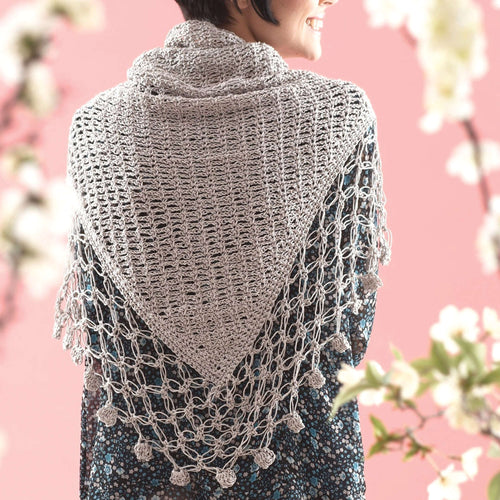 Patons Crochet Lace Edge Shawl Pattern | Grace, winter, gift