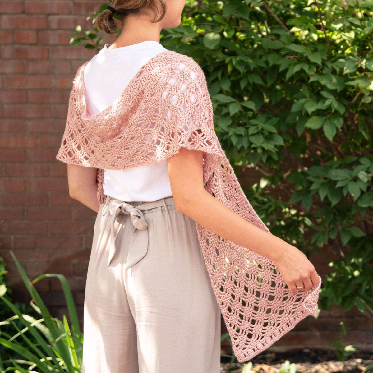 Patons Lattice Lace Crochet Wrap Pattern | soft drape of this, Women