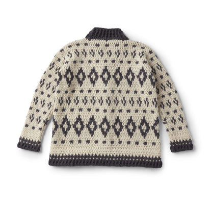 Patons Baltic Crochet Cardigan Pattern | ribbing, Fair Isle, motifs