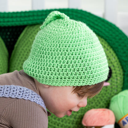Patons Baby Sprout Crochet Hat Pattern | slip stitch, worked in the round